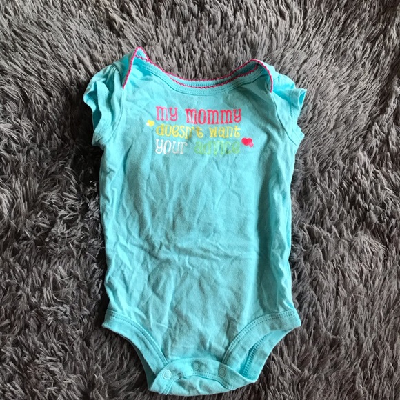 5/$25 GEORGE sassy saying short sleeve onesie - Picture 2 of 4